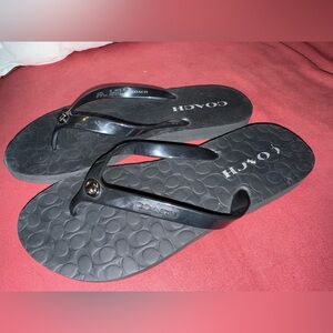 Coach Black Sandals